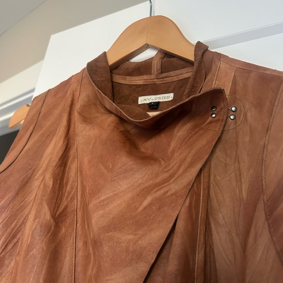 My Tribe Tan Suede Vest - Picture 6 of 8